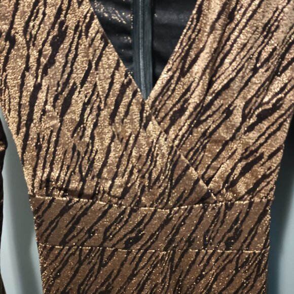 Unique Vintage Gold and Black Jumpsuit. Size Small & Medium& Large New.With Tags - Picture 2 of 11